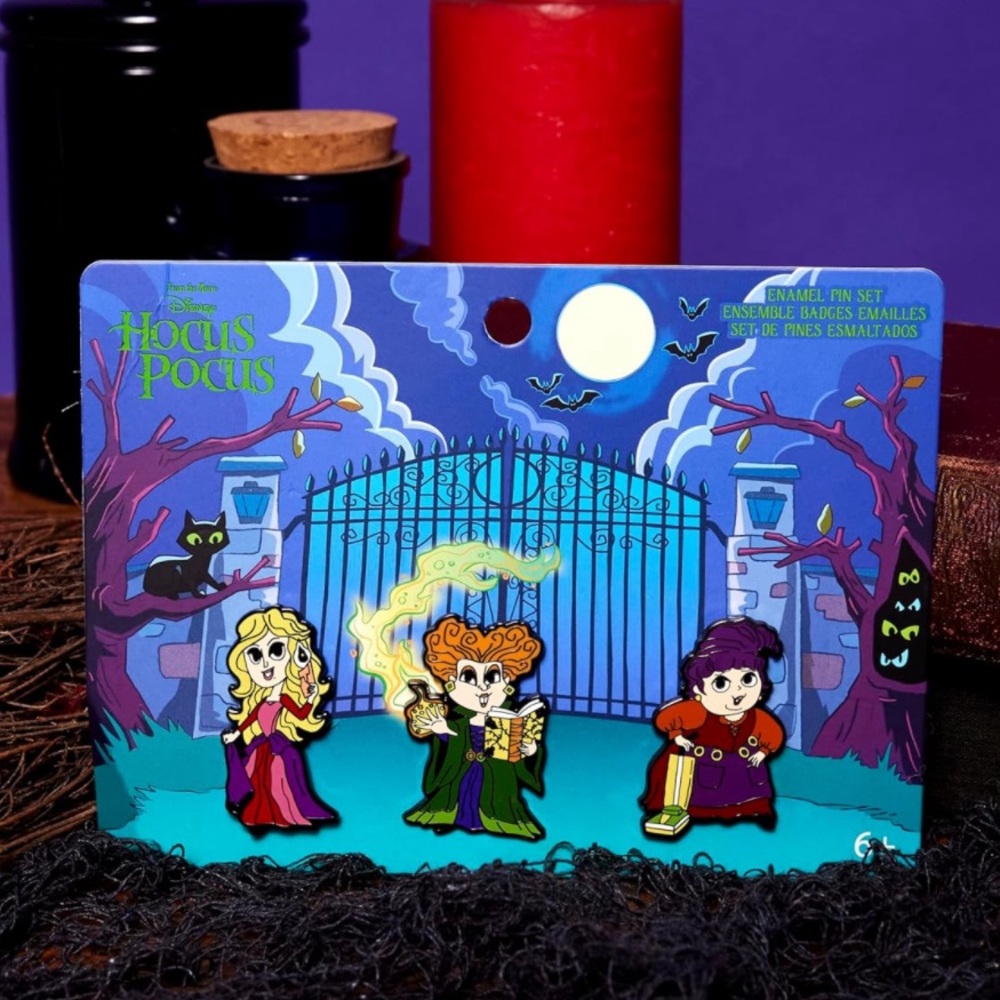 Loungefly 3 Hocus Pocus Pins